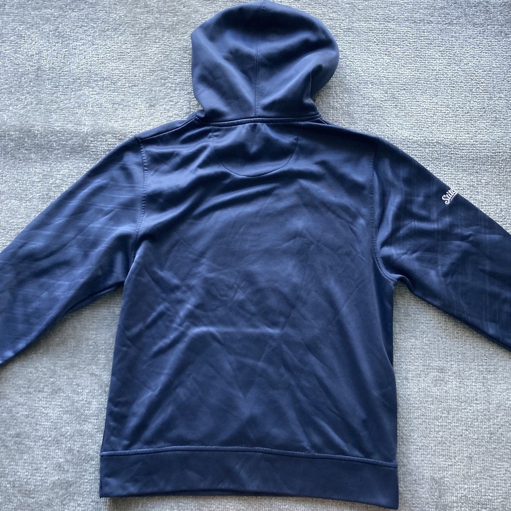 Detroit Tigers Hoodie Mens Medium Navy MLB Pullover Stitches - Picture 2 of 9